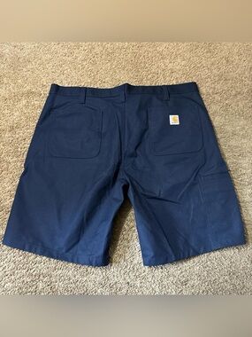 Carhartt work shorts men’s 42 blue utility chino khaki casual
